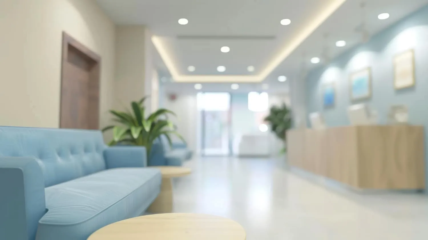 Equiparação hospitalar para clínicas multidisciplinares: Foto de uma sala de espera de uma clínica