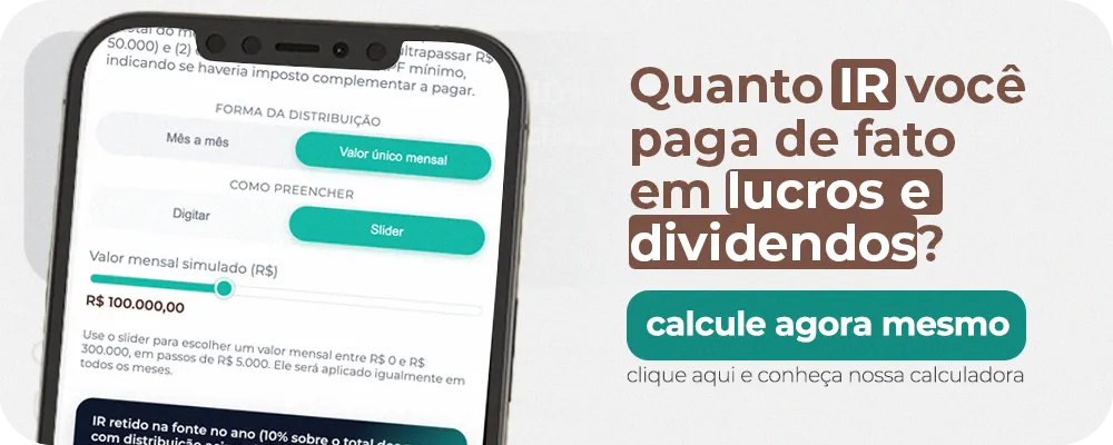 calculadora de lucros e dividendos